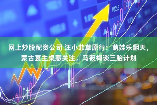 网上炒股配资公司 汪小菲草原行：萌娃乐翻天，蒙古宴主桌惹关注，马筱梅谈三胎计划