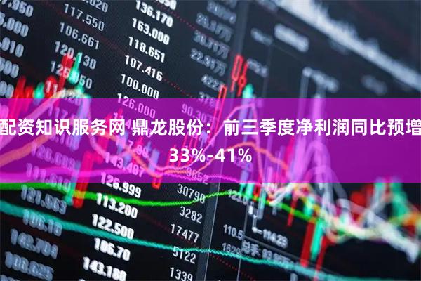 配资知识服务网 鼎龙股份：前三季度净利润同比预增33%-41%